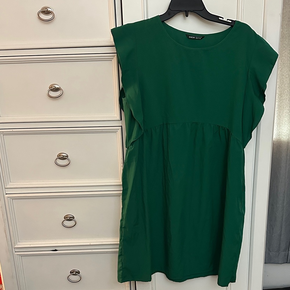 SHEIN Forest Green Mini Dress